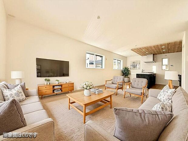 ■心落ち着く場所、ゆったり過ごせるリビング