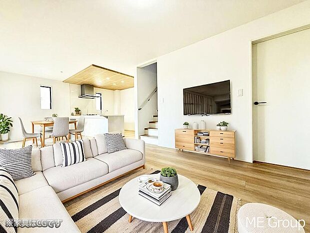 ■温もりを感じる、居心地のいいリビング