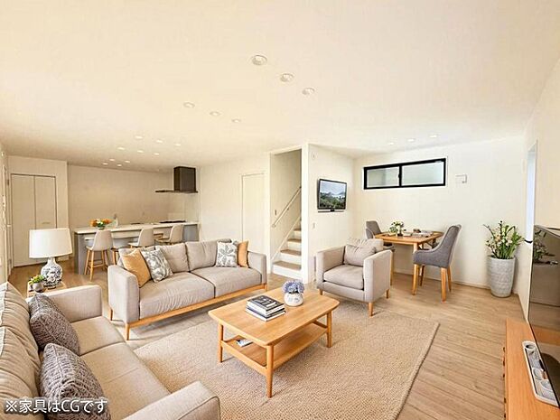 ■心落ち着く場所、ゆったり過ごせるリビング