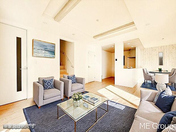 ■くつろぎと笑顔が集まる、心温まるリビング