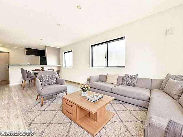 ■心落ち着く場所、ゆったり過ごせるリビング