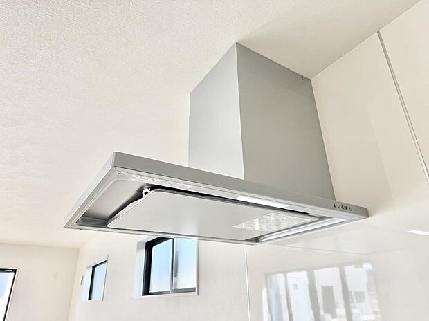 ■調理時の蒸気や匂いが換気扇に誘導され、効率的に排煙ができます。