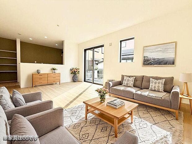 ■心落ち着く場所、ゆったり過ごせるリビング