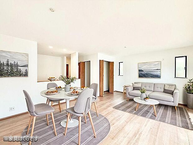 ■心落ち着く場所、ゆったり過ごせるリビング