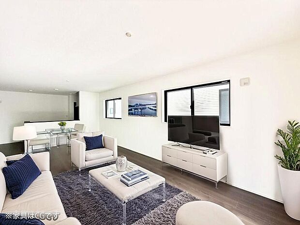 ■くつろぎと笑顔が集まる、心温まるリビング