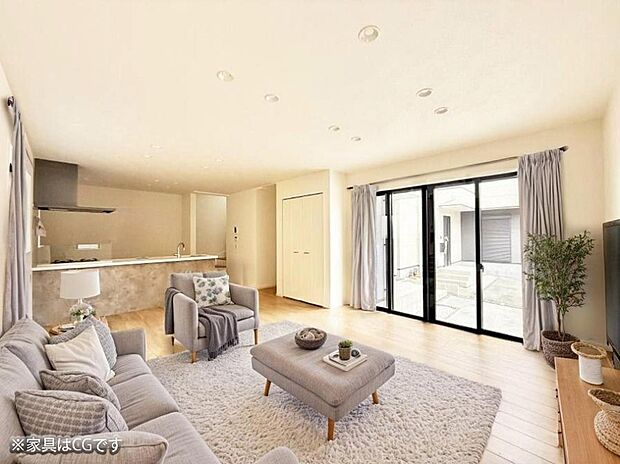 ■くつろぎと笑顔が集まる、心温まるリビング