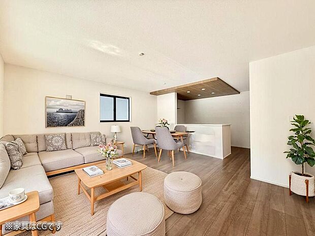 ■心落ち着く場所、ゆったり過ごせるリビング