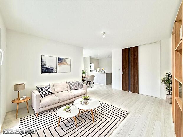 ■くつろぎと笑顔が集まる、心温まるリビング