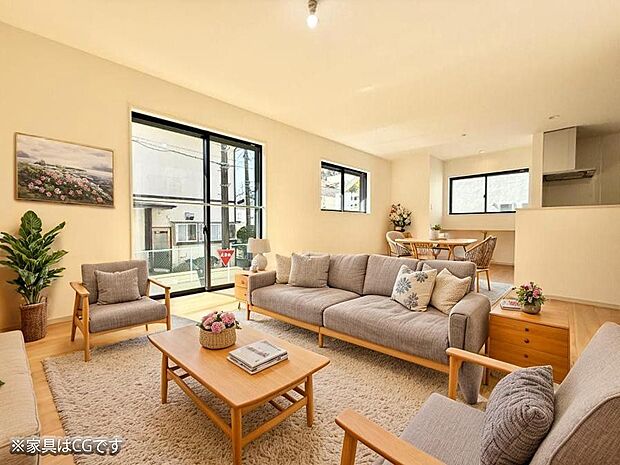 ■心落ち着く場所、ゆったり過ごせるリビング