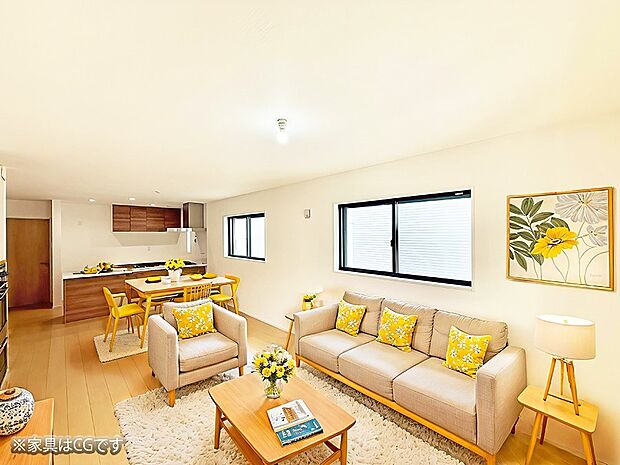 ■くつろぎと笑顔が集まる、心温まるリビング