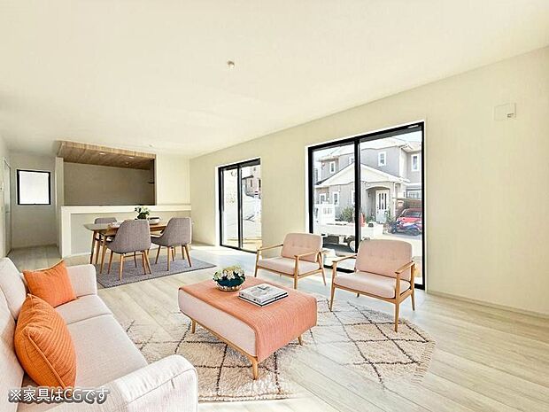 ■心落ち着く場所、ゆったり過ごせるリビング