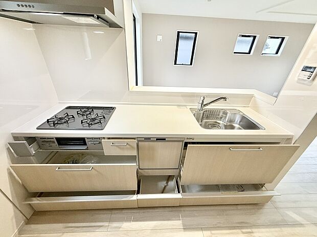 1号棟 ■シンプルで機能的、毎日使いやすいキッチン