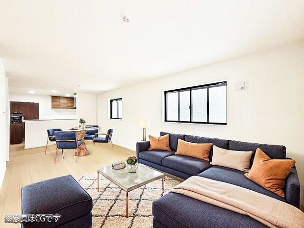 ■心落ち着く場所、ゆったり過ごせるリビング