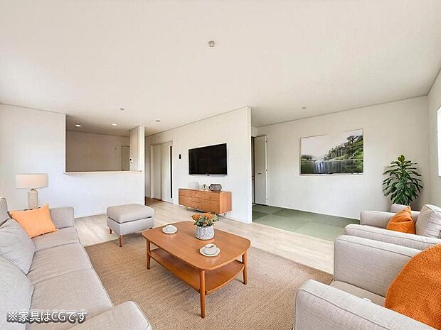 ■くつろぎと笑顔が集まる、心温まるリビング