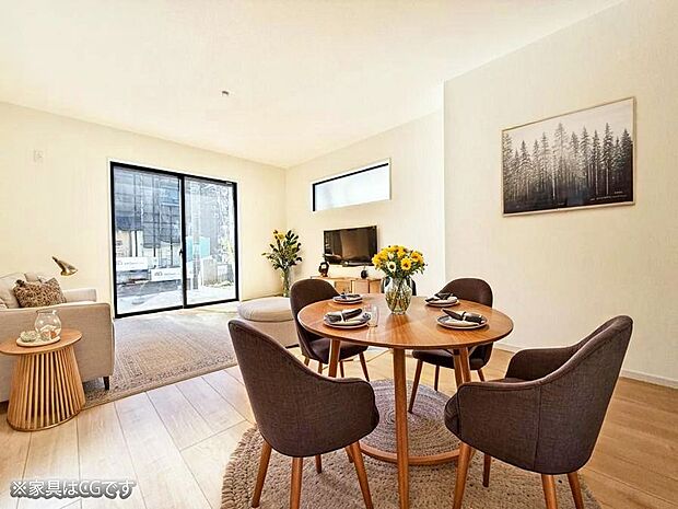 ■心落ち着く場所、ゆったり過ごせるリビング