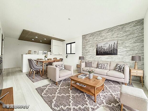 ■くつろぎと笑顔が集まる、心温まるリビング