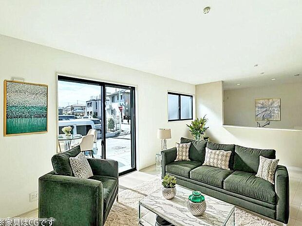 ■くつろぎと笑顔が集まる、心温まるリビング