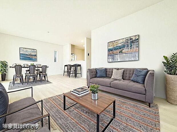 ■心落ち着く場所、ゆったり過ごせるリビング