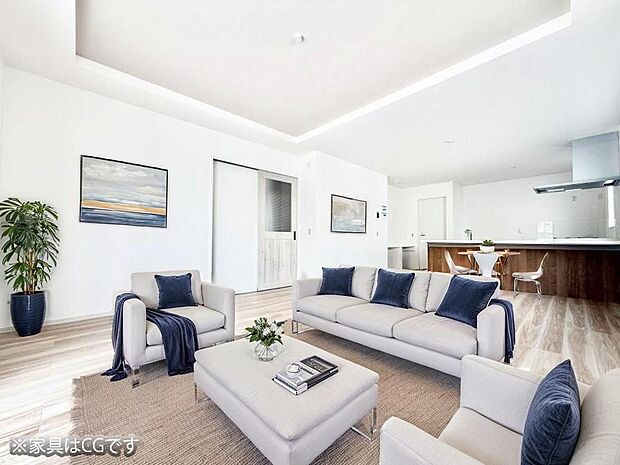 ■心落ち着く場所、ゆったり過ごせるリビング