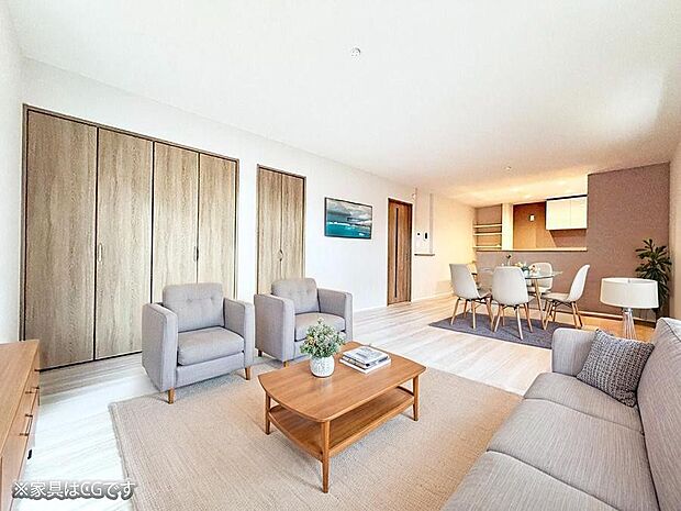 ■心落ち着く場所、ゆったり過ごせるリビング