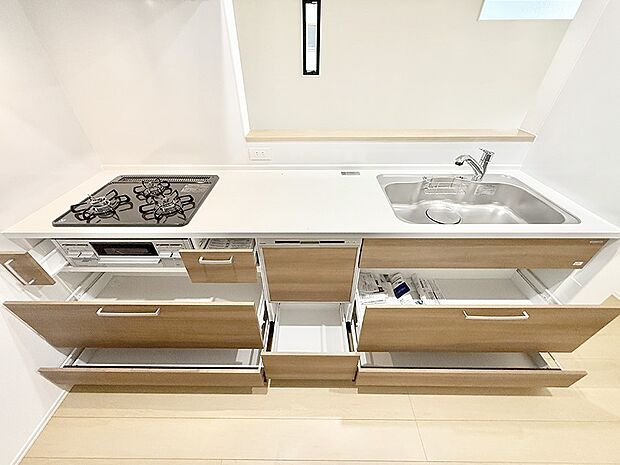 2号棟 ■キレイに片付く、使いやすいキッチン