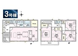 秦野市ひばりケ丘第2 新築戸建 全4棟 3号棟