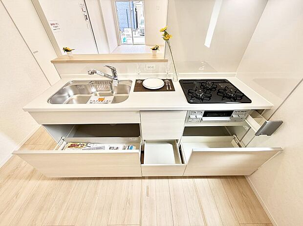 3号棟 ■シンプルで機能的、毎日使いやすいキッチン