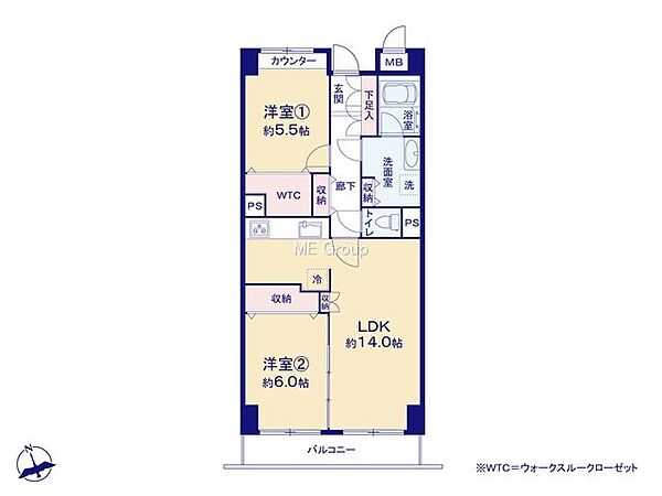 間取りを拡大表示