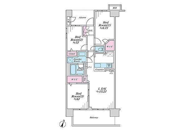 間取りを拡大表示