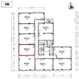 北ビル1号館の間取図画像