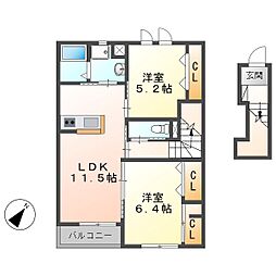 間取図画像 2LDK