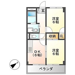 間取図画像 2DK