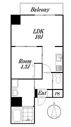 SAKURAMENSHIN 1LDKの間取図画像