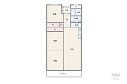 間取図画像 3LDK