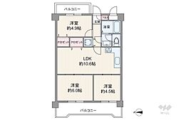 間取図画像 3LDK