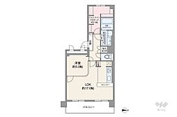 グランドメゾン新伊丹 1SLDKの間取図画像