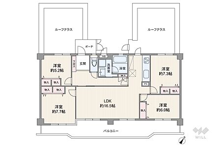 4LDK 間取り