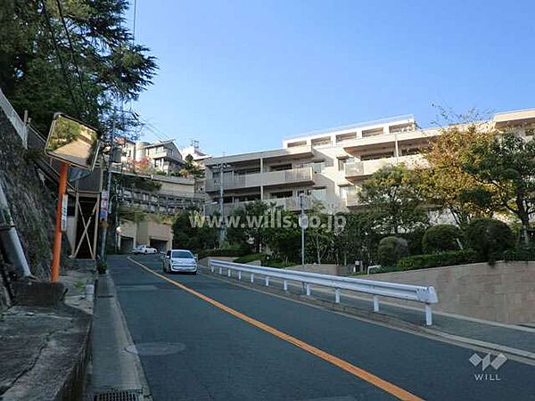 敷地南西側の前面道路