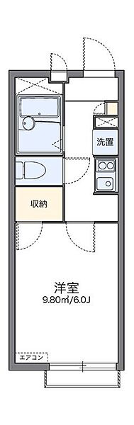 レオパレスプリムヴェール 208｜東京都北区浮間2丁目(賃貸アパート1K・2階・19.87㎡)の写真 その2