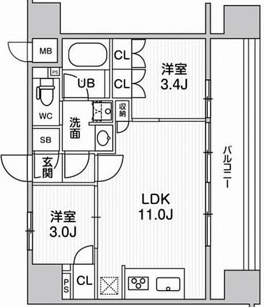 nido SUGAMO 403｜東京都豊島区巣鴨2丁目(賃貸マンション2LDK・4階・40.62㎡)の写真 その2