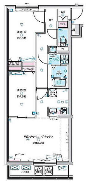 同じ建物の物件間取り写真 - ID:213106682626