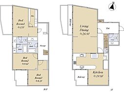 リーハウス高輪 1階3LDKの間取り