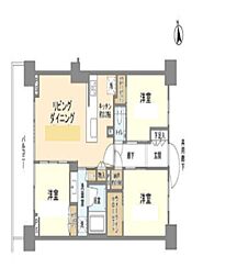 シティテラス杉並方南町サウス 6階3LDKの間取り