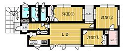 K´ｓブレジオ 2階3LDKの間取り