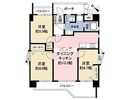 間取図画像 3LDK