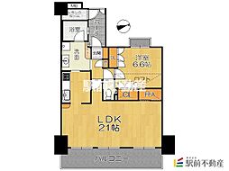 アーバンパレス天神南ハートランドタワーB棟 1LDKの間取図画像