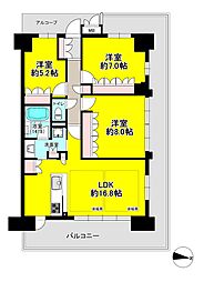 ファインクォーターシティ 3LDKの間取図画像