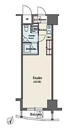 JR山手線 代々木駅 徒歩3分の賃貸マンション 1階1Kの間取り