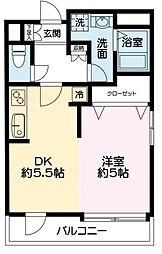 東京メトロ日比谷線 中目黒駅 徒歩3分の賃貸マンション 7階ワンルームの間取り