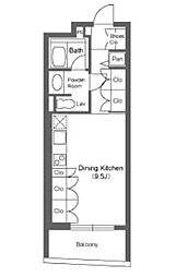 東京メトロ銀座線 表参道駅 徒歩10分の賃貸マンション 3階1Kの間取り